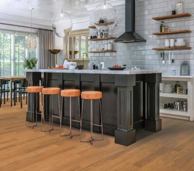 Mohawk RevWood Plus laminate flooring Ohio kitchen
